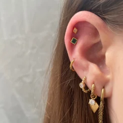 Winther Studio Crystal Diamond Piercing Sølv