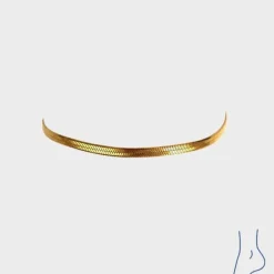 Winther Studio Flat Snake Ankelkæde Online