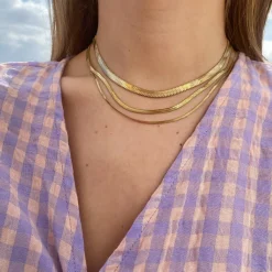 Winther Studio Flat Snake Halskæde Sale