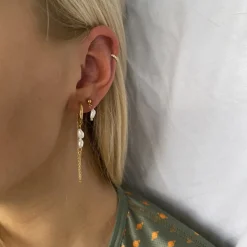 Winther Studio Julia Pearl Ørestikker Sølv Outlet