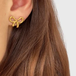 Winther Studio Mini Bow Ørestikker Sølv Outlet