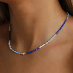 Winther Studio Navi Pearl Halskæde Blå Hot