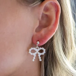 Winther Studio Pearl Bow Øreringe Sale