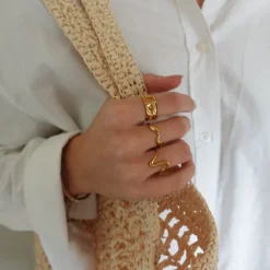 Winther Studio Ring Mix - farvet Sølv Sale